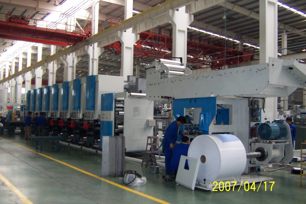 ROTOGRAVURE MACHINE FOR CIGARETTE CARTONS